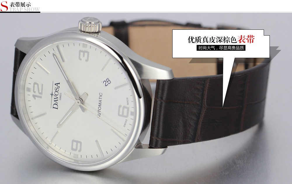 DAVOSA-Gentleman 系列 16151014 男士机械表表带