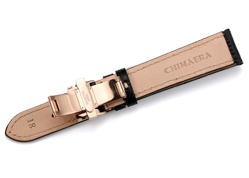 美国时尚品牌Chimaera 意大利小牛皮系列 C-18-02ZM 折叠扣表带