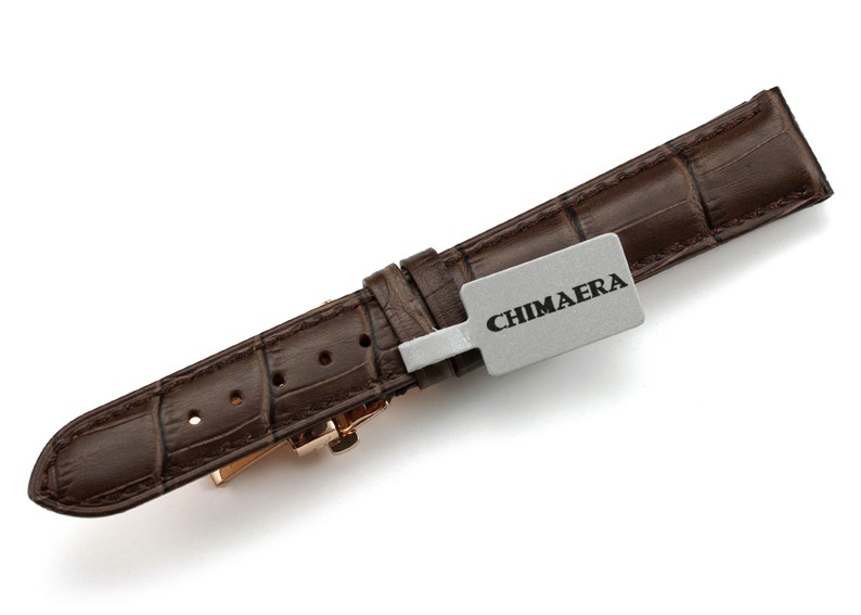 美国时尚品牌Chimaera 意大利小牛皮系列 C-18-07ZM 折叠扣表带