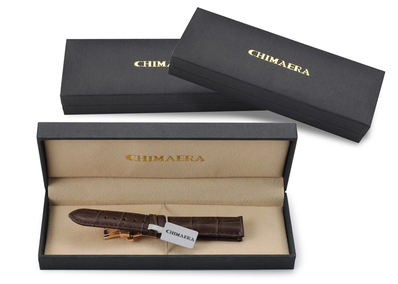 美国时尚品牌Chimaera 意大利小牛皮系列 C-18-07ZM 折叠扣表带