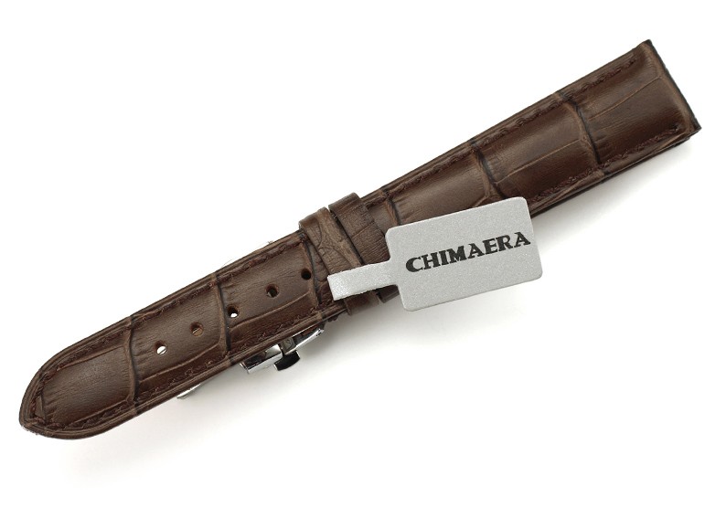 美国时尚品牌Chimaera 意大利小牛皮系列 C-18-07Z 折叠扣表带