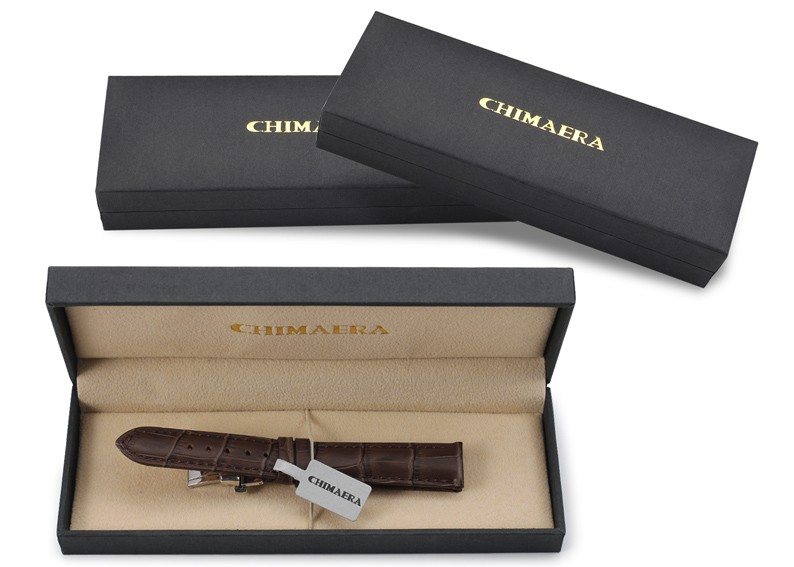 美国时尚品牌Chimaera 意大利小牛皮系列 C-18-07Z 折叠扣表带