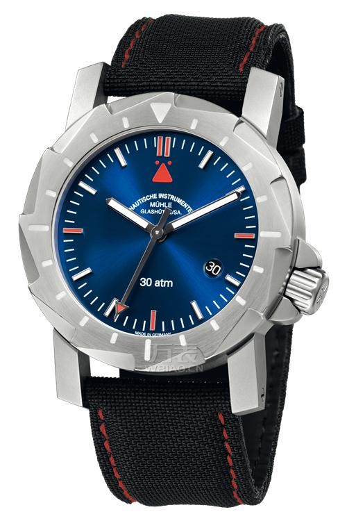 德国高级腕表品牌：格拉苏蒂·莫勒Muehle·Glashuette Nautical Wristwatches 航海系列 M1-28-92-NB 机械男表