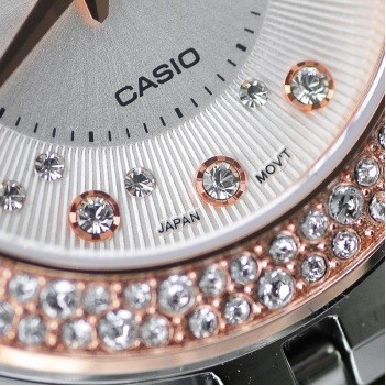 卡西欧SHEEN系列 SHE-4515D-7AUPR防水时尚石英女士手表
