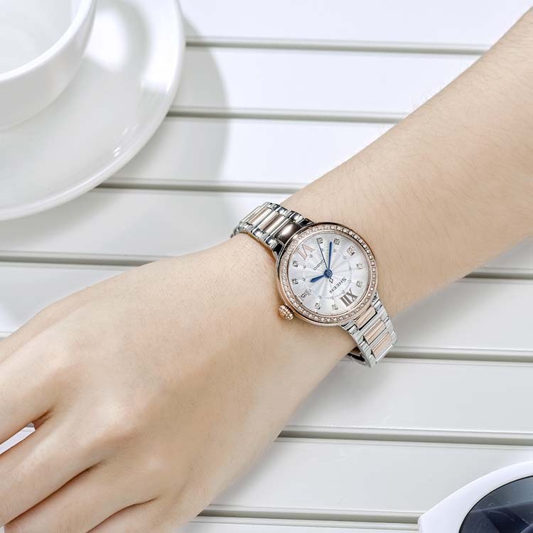 卡西欧SHEEN系列 SHE-4517SG-7AUPR防水时尚石英女士手表