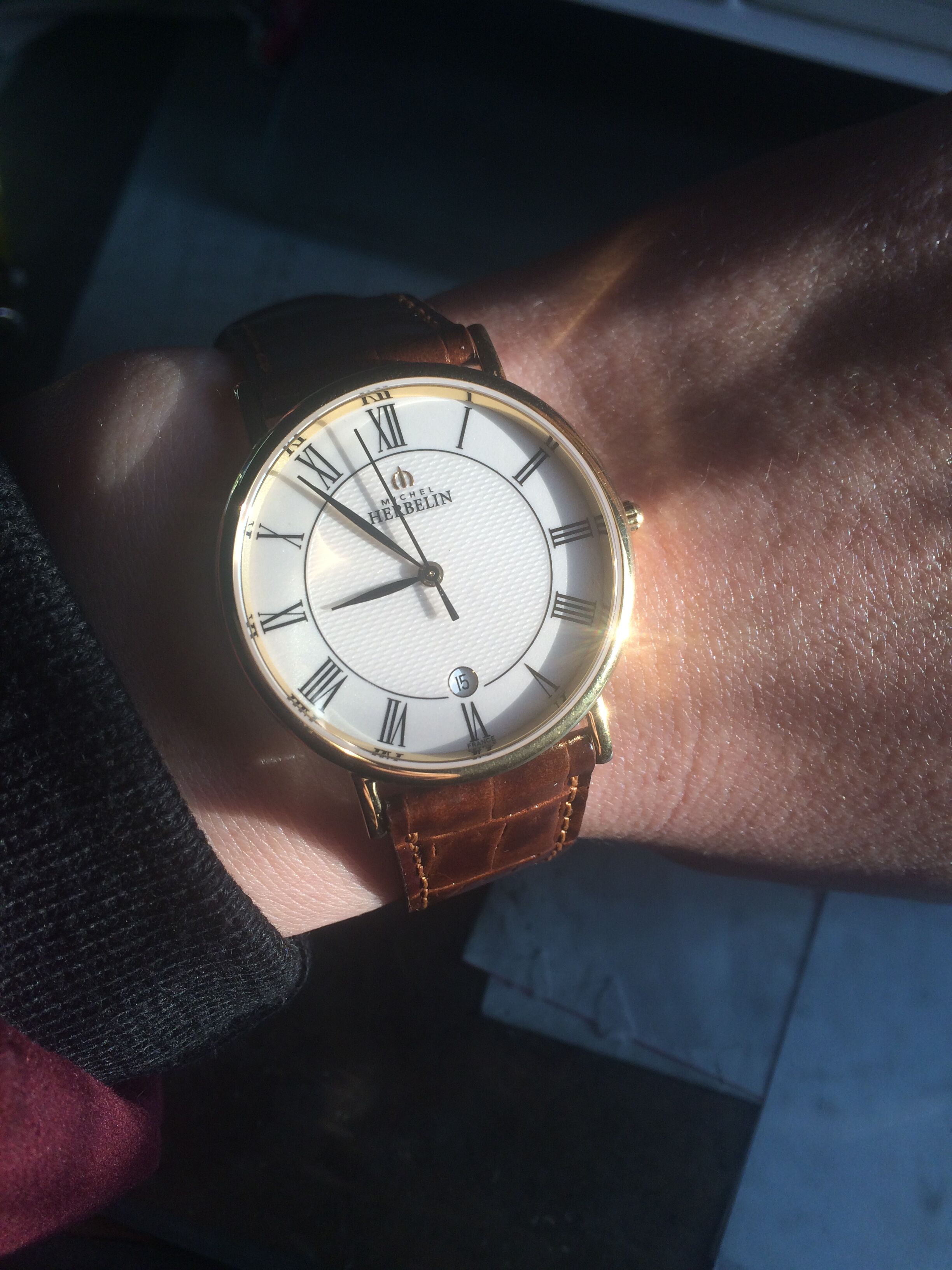 赫柏林12443/p08go价格及图片,michel herbelinclassiques 经典男士