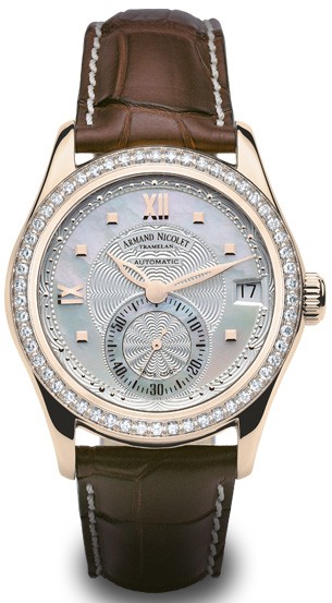 Armand Nicolet-Date & Small Seconds系列 7155D-AN-P915MR8 女士机械表