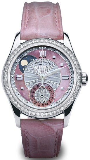 Armand Nicolet-Moon & Date系列 9151D-AS-P915RS8 女士机械表
