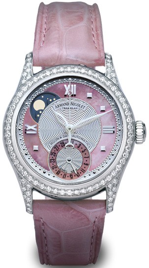 Armand Nicolet-Moon & Date系列 9151L-AS-P915RS8 女士机械表