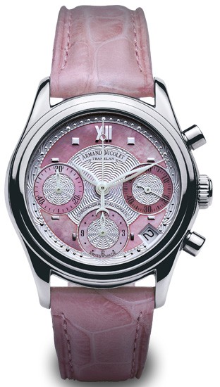 Armand Nicolet-Chronograph & Big Date系列 9154A-AS-P915RS8 女士机械表