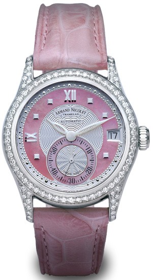 Armand Nicolet-Date & Small Seconds系列 9155L-AS-P915RS8 女士机械表
