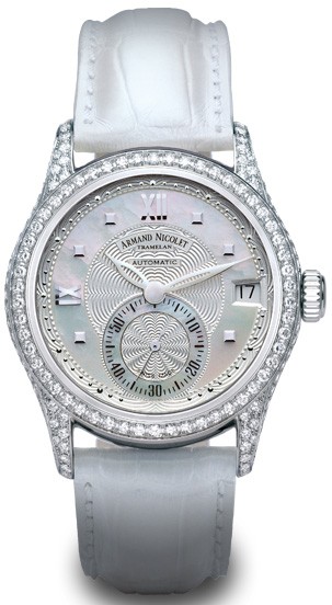 Armand Nicolet-Date & Small Seconds系列 9155V-AN-P915BC8 女士机械表