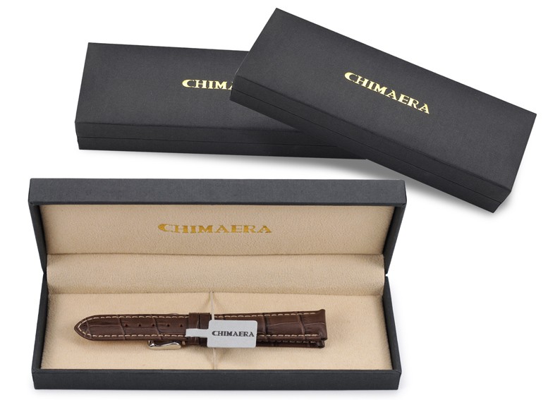 美国时尚品牌Chimaera 意大利小牛皮系列 C-19-08 平扣表带