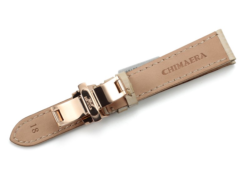 美国时尚品牌Chimaera 意大利小牛皮系列 C-14-20ZM  折叠扣表带