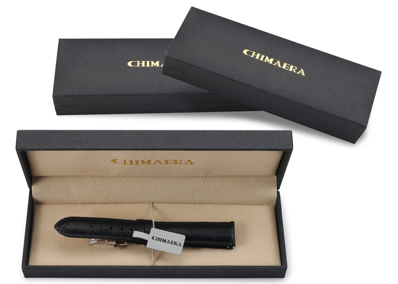 美国时尚品牌Chimaera 意大利小牛皮系列 C-14-01Z 折叠扣表带