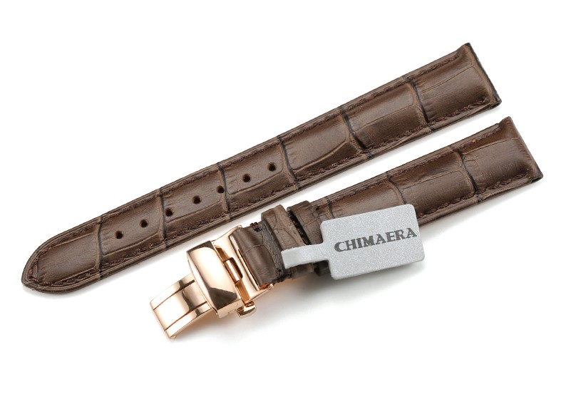 美国时尚品牌Chimaera 意大利小牛皮系列 C-16-07ZM 折叠扣表带