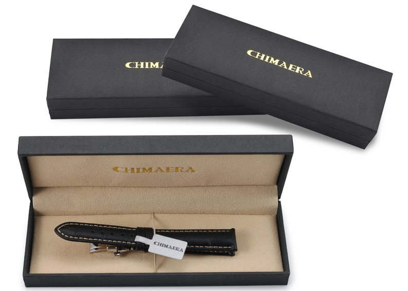 美国时尚品牌Chimaera 意大利小牛皮系列 C-18-02Z 折叠扣表带