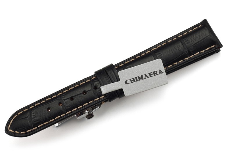 美国时尚品牌Chimaera 意大利小牛皮系列 C-18-02Z 折叠扣表带