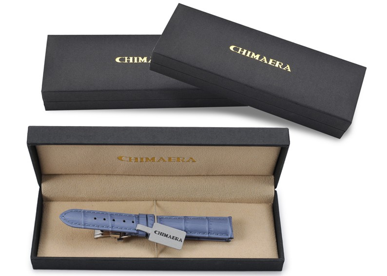 美国时尚品牌Chimaera 意大利小牛皮系列 C-18-13Z 折叠扣表带
