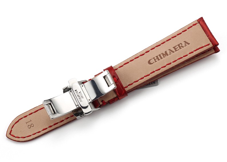 美国时尚品牌Chimaera 意大利小牛皮系列 C-18-18Z 折叠扣表带