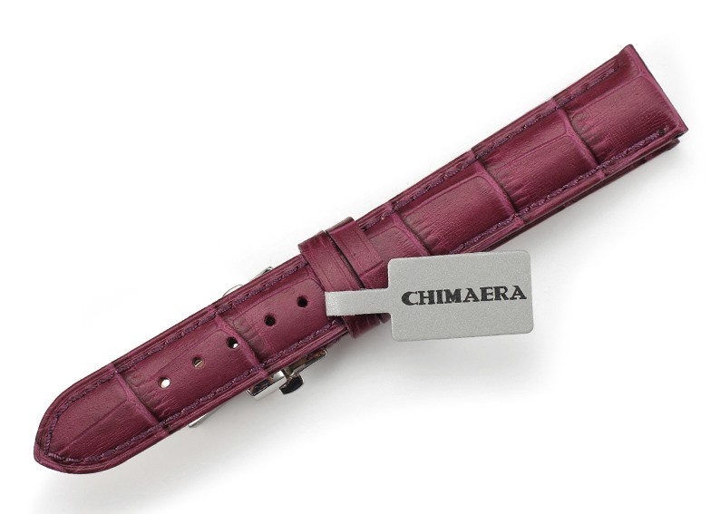 美国时尚品牌Chimaera 意大利小牛皮系列 C-18-19Z 折叠扣表带