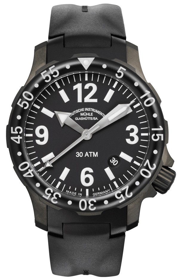 德国表：穆勒格拉苏蒂（Muehle-Glashutte）-Nautical Wristwatches系列 M1-28-33-KB 男士机械表