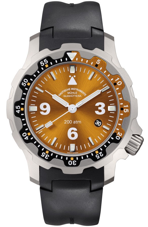 德国表：穆勒格拉苏蒂（Muehle-Glashutte）-Nautical Wristwatches系列 M1-28-83-KB 男士机械表