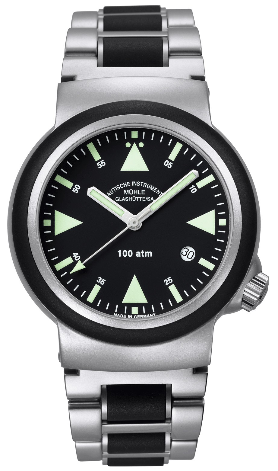 德国表：穆勒格拉苏蒂（Muehle-Glashutte）-Nautical Wristwatches系列 M1-41-03-MB 男士机械表