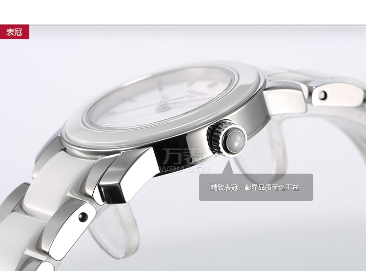 天梭-陶瓷腕表系列 T064.210.22.011.00 女士石英表