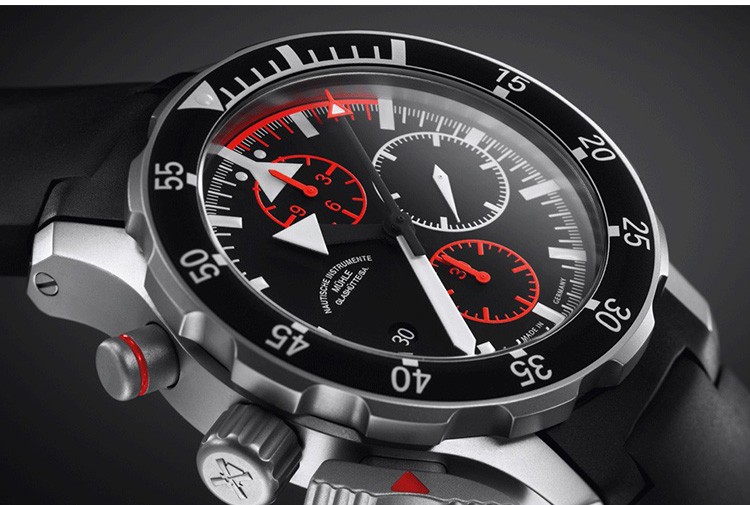 德国品牌：格拉苏蒂·莫勒Muehle·Glashuette Nautical Wristwatches 航海系列 M1-41-33-KB 机械男表