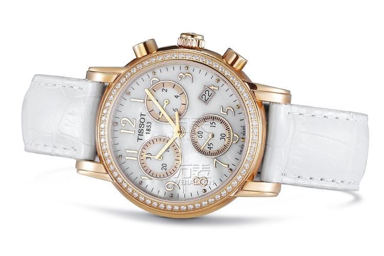 天梭tissot-韵驰系列 t050.217.36.112.01 女士石英表