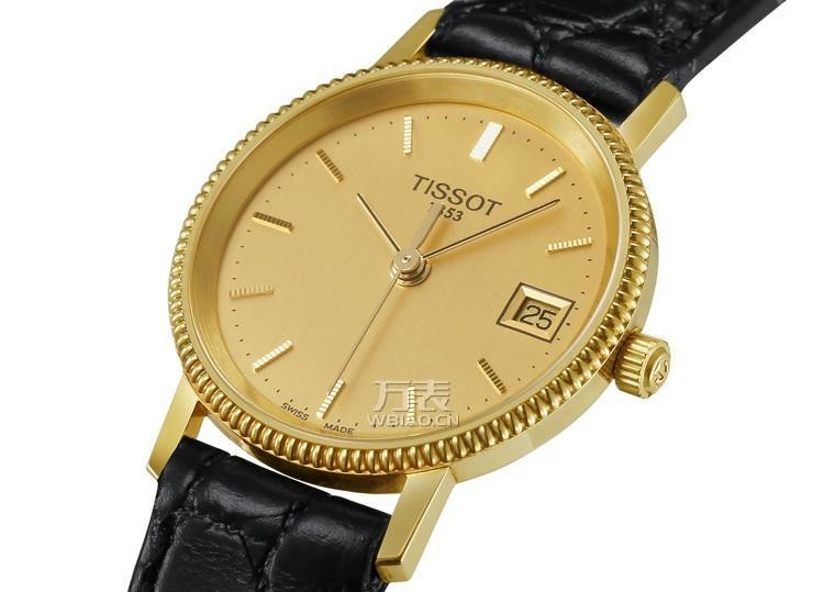 天梭Tissot-黄金河系列 T71.3.115.21 石英女表