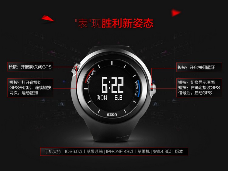 宜准EZON -G系列 G2A01 智能手表