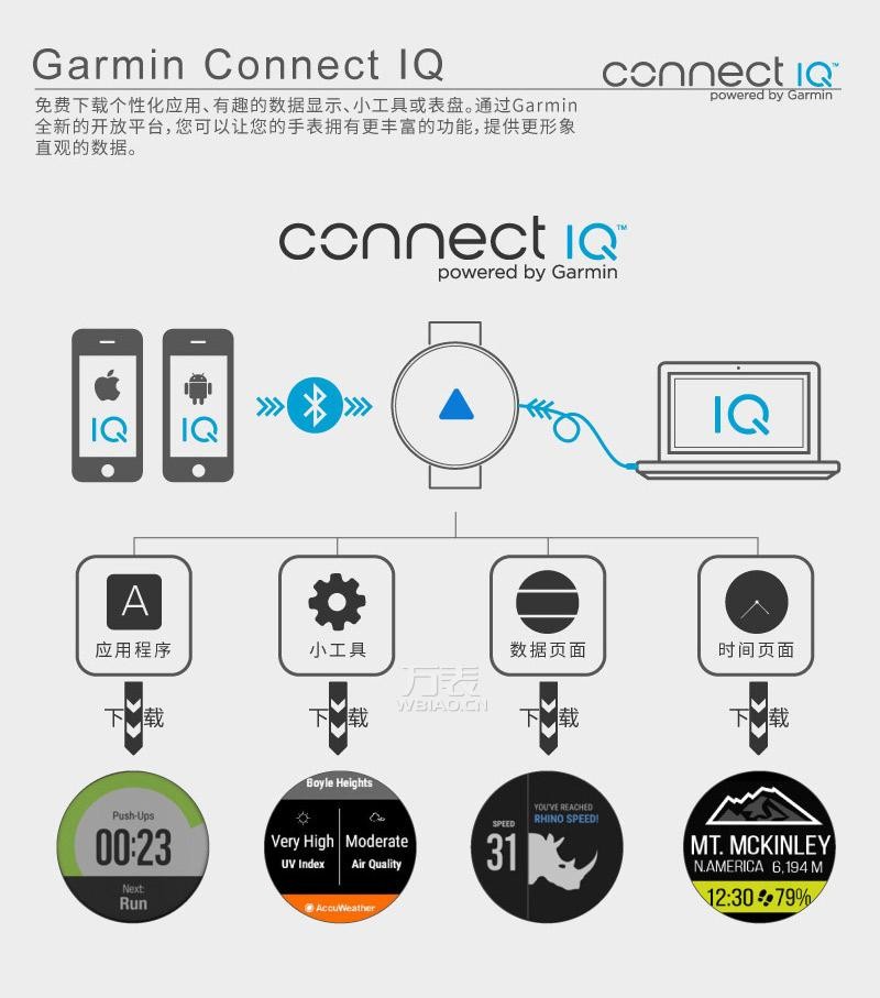 佳明Garmin-vivo系列 Fenix 3 HR中文蓝宝石（小银人） 多功能GPS户外手表