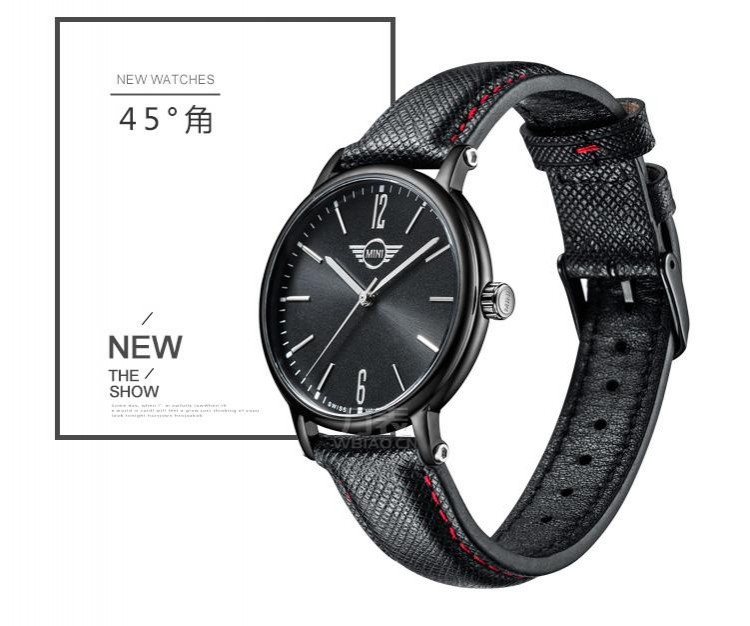 MINI Watch-简约黑  MINI-160603 时尚石英中性表