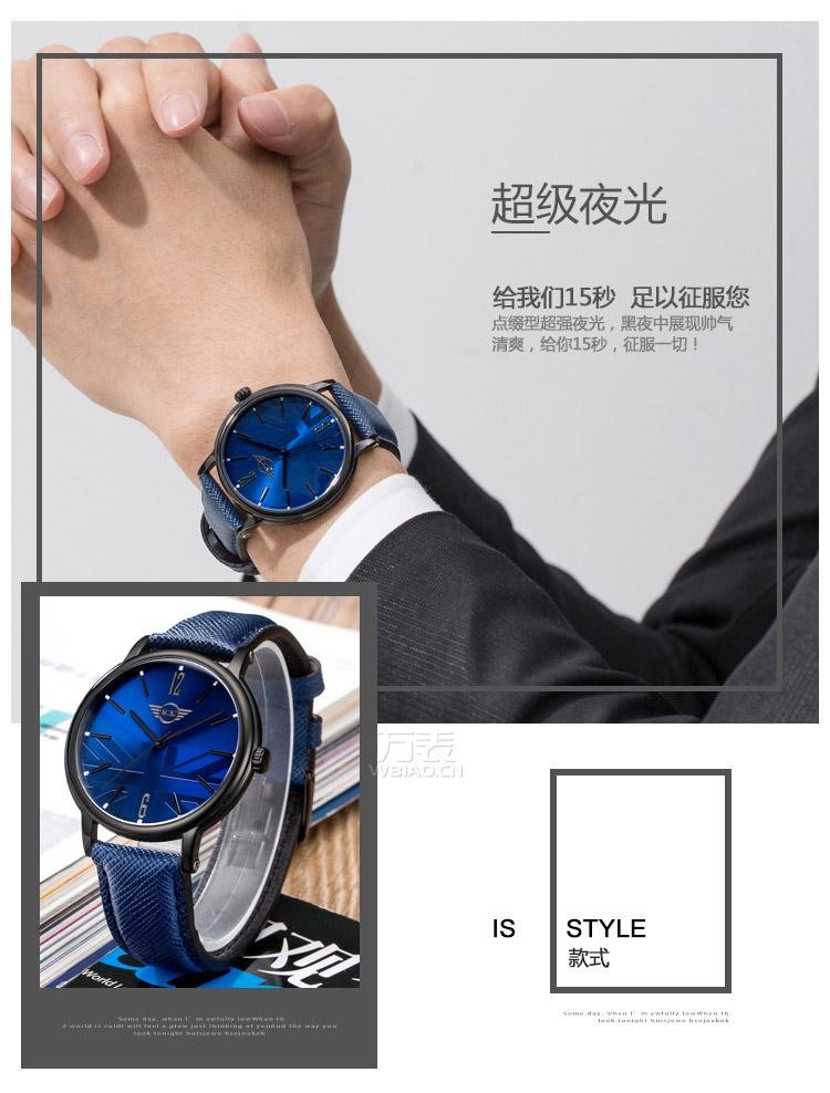 MINI Watch-深蓝 MINI-160621 时尚石英中性表