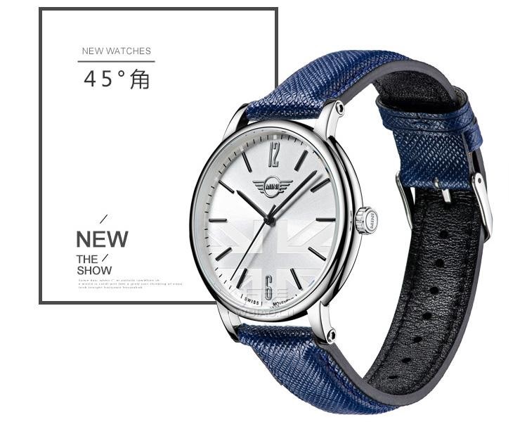 MINI Watch-简约蓝 MINI-160625 时尚石英中性表