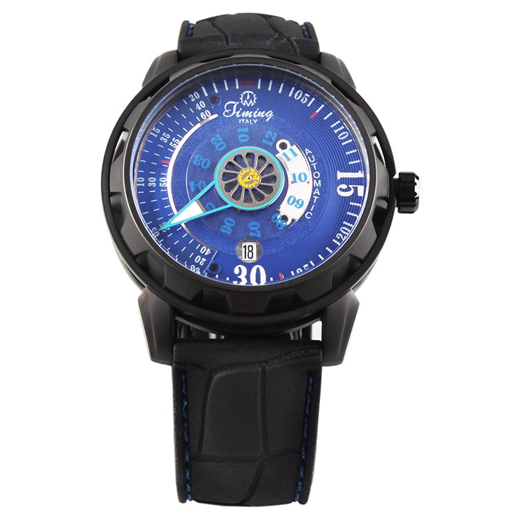 意大利品牌：天铭（Timing）8216SX-A（蓝色）机械男表