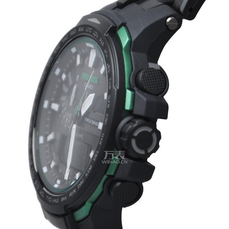 卡西欧 PROTREK系列 PRW-6100FC-1PR 太阳能运动户外登山男士手表