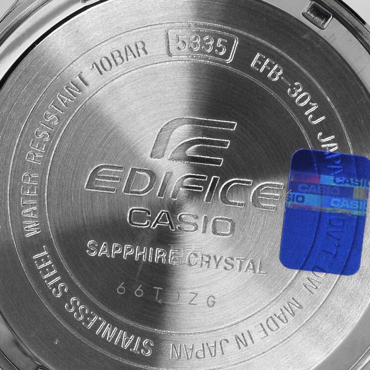 卡西欧CASIO-EDIFICE系列 EFB-301JD-1APR 石英男表