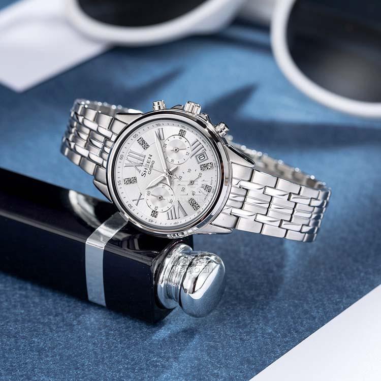 卡西欧she-5026d-7aupr价格及图片,casiosheen女士手表怎么样「万表