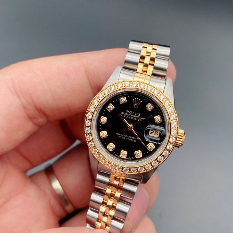 二手95新劳力士69173g黑盘手表价格,值多少钱?