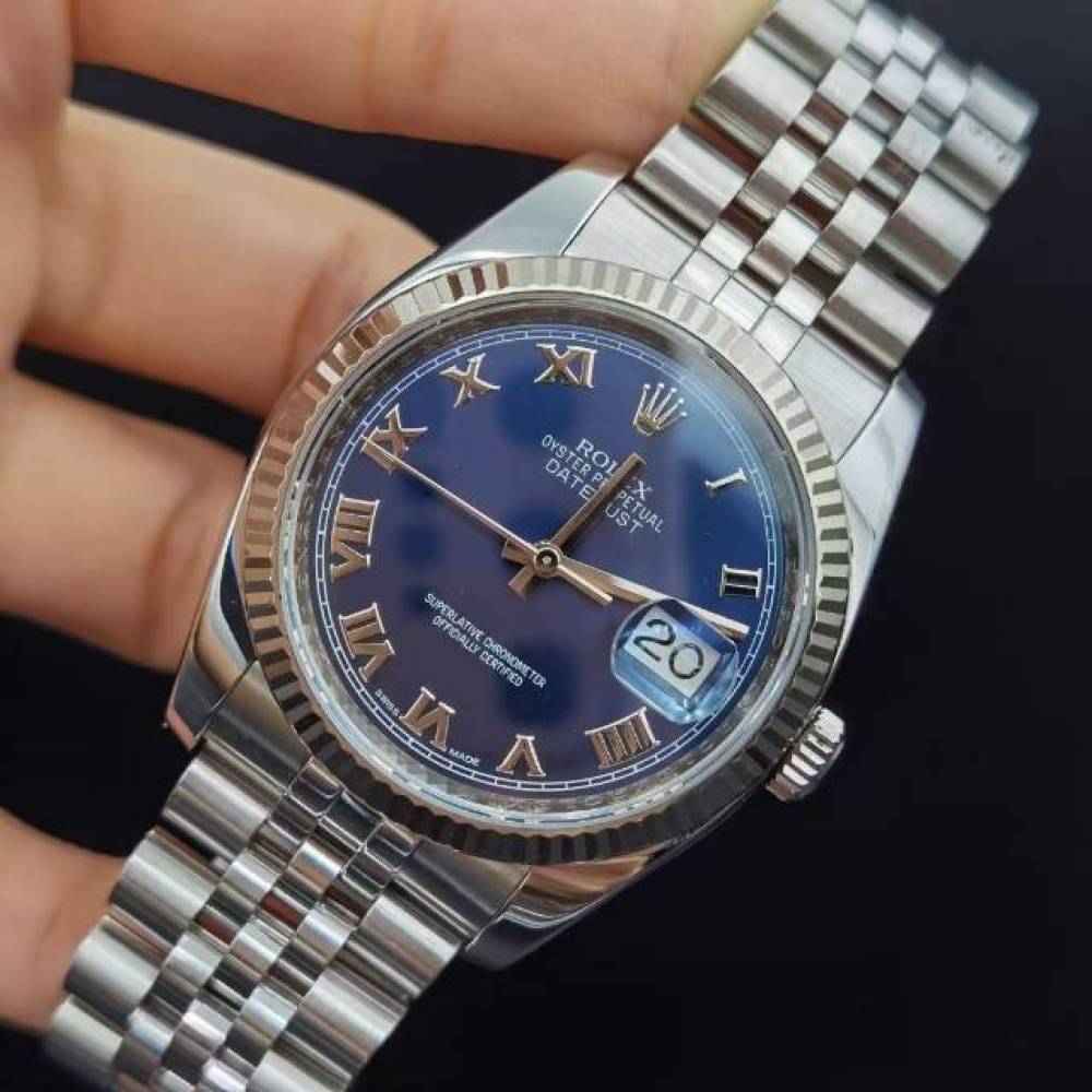 劳力士 日志型系列116234自动机械男士腕表,表径36mm,经典深邃蓝盘,三