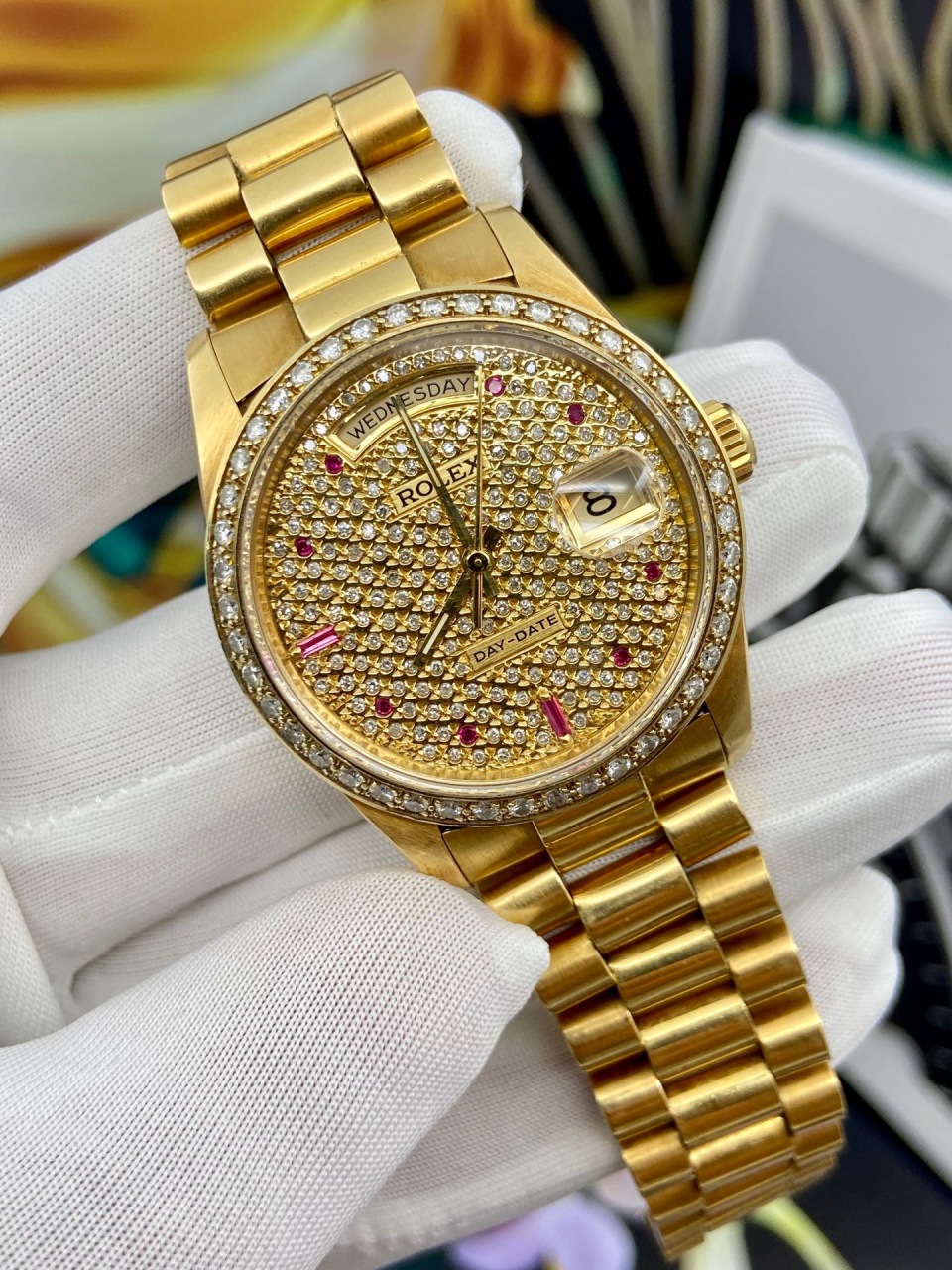 二手95新劳力士18238手表价格,值多少钱?