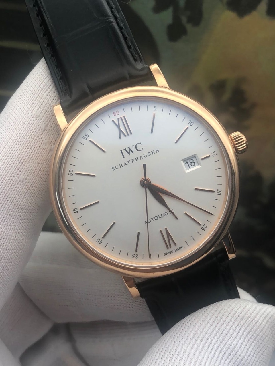 无瑕疵点95新成色356504型号柏涛菲诺系列详细参数iwc万国表 iw356504