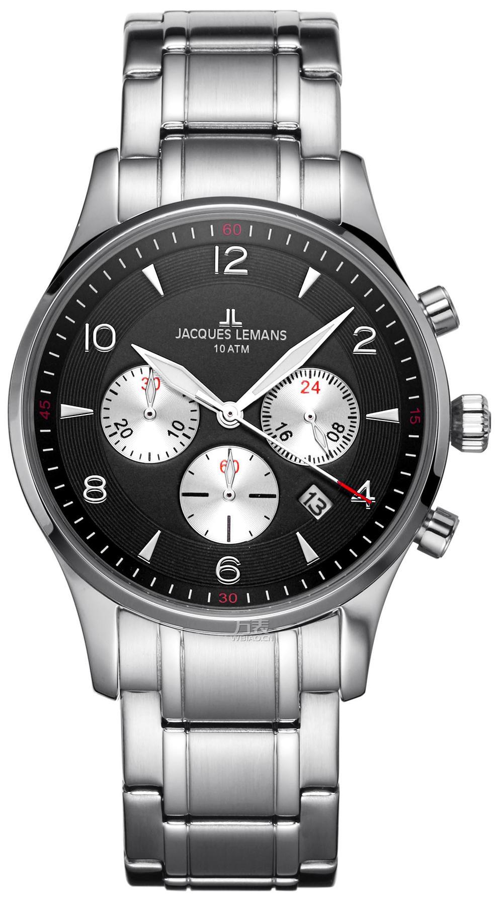 手表【正品】_雅克利曼大盘40mm-45mm表盘阿拉伯文不锈钢计时码表时尚