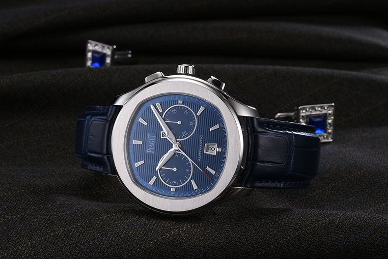 伯爵日期显示商务休闲蓝宝石水晶表镜手表【正品】_伯爵日期显示商务